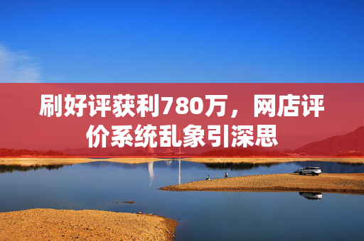 刷好评获利780万，网店评价系统乱象引深思