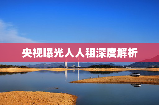 央视曝光人人租深度解析