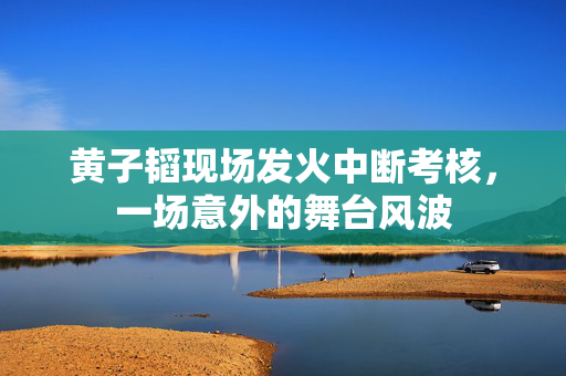 黄子韬现场发火中断考核，一场意外的舞台风波