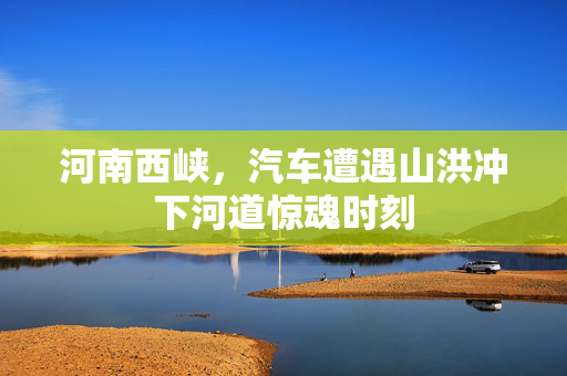 河南西峡，汽车遭遇山洪冲下河道惊魂时刻