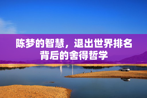 陈梦的智慧，退出世界排名背后的舍得哲学