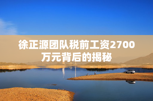 徐正源团队税前工资2700万元背后的揭秘