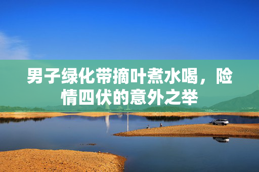 男子绿化带摘叶煮水喝，险情四伏的意外之举