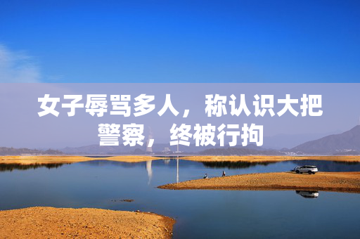 女子辱骂多人，称认识大把警察，终被行拘