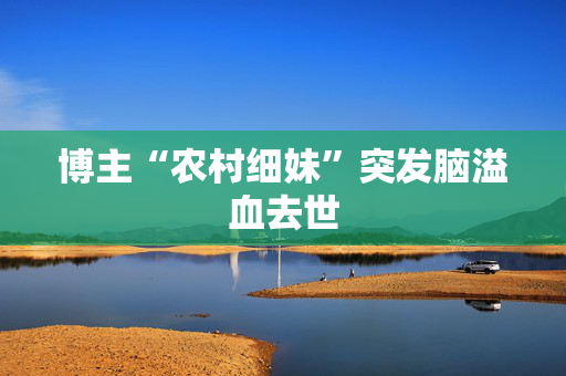 博主“农村细妹”突发脑溢血去世